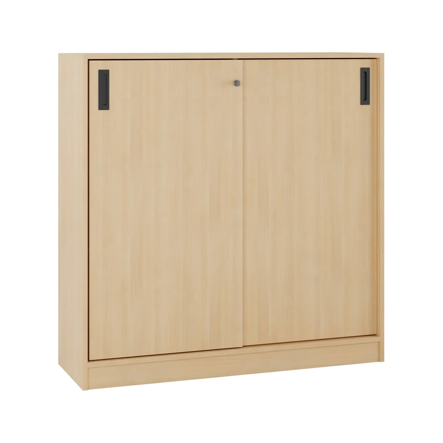 Skjutdörrskåp Lotus Milano, ljus eklaminat, 1200x1200 mm