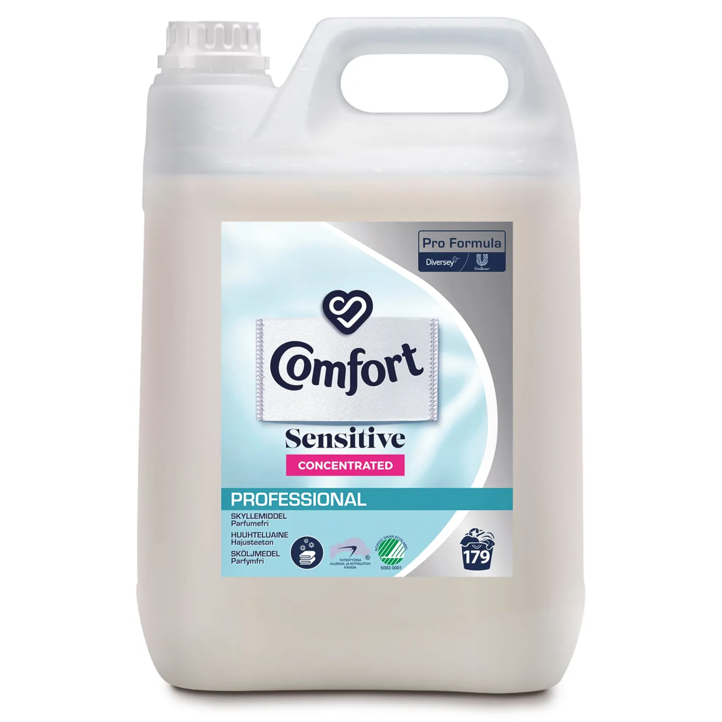 Sköljmedel Comfort Sensitive Professional, parfymfri, 5L
