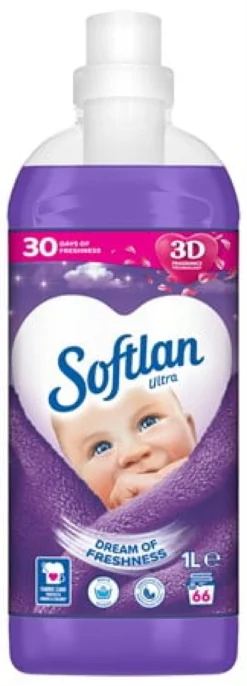 Sköljmedel Softlan Dream of Freshness, 1 liter, 66 tvättar