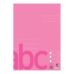 Skolhäfte Bantex A5 Linjerat, 24 ark, rosa