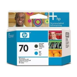 Skrivarhuvud HP No 70 svat & blå