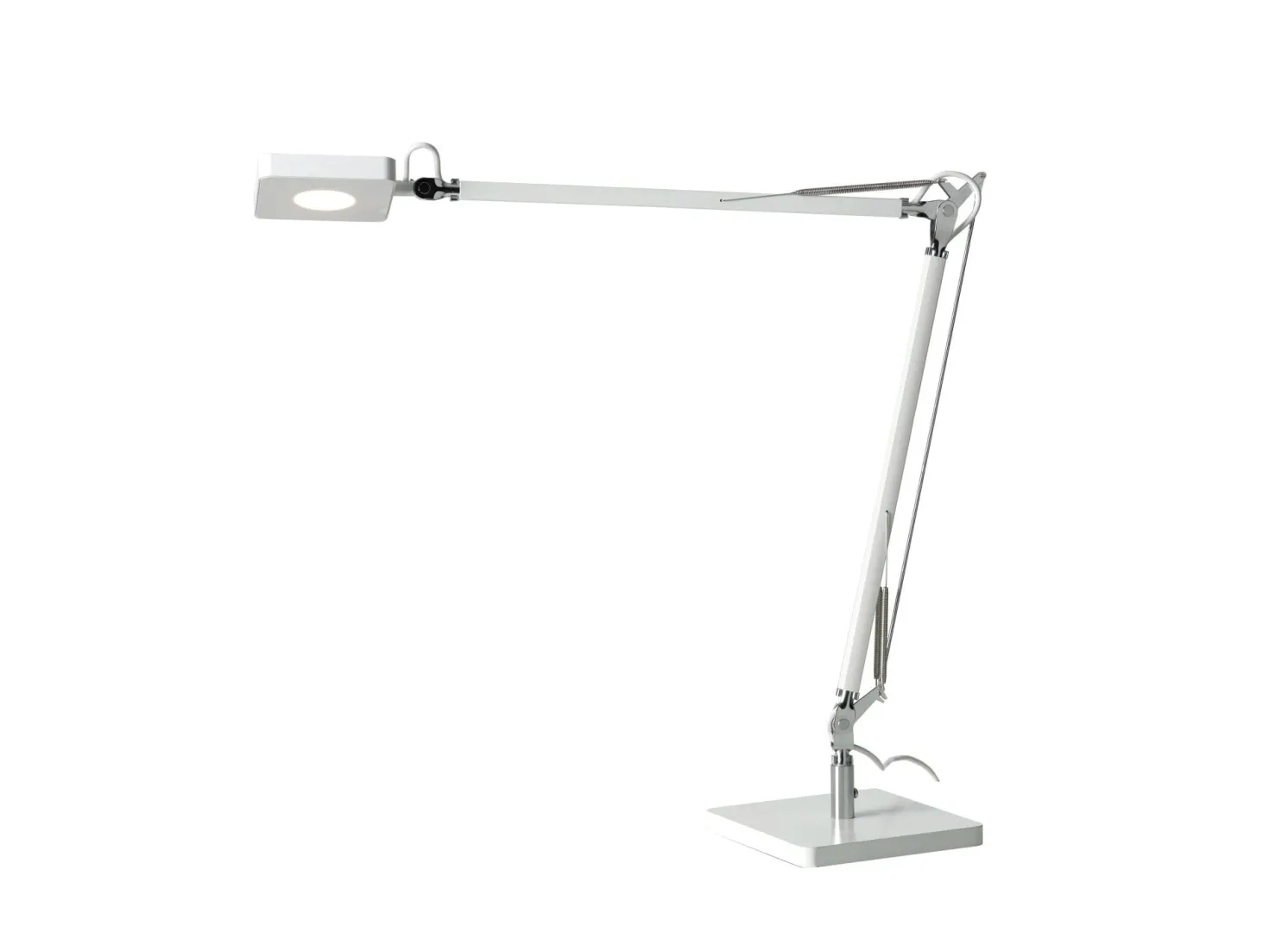 Skrivbordslampa LightUp Madrid, LED 3000 K, vit, touchdimmer