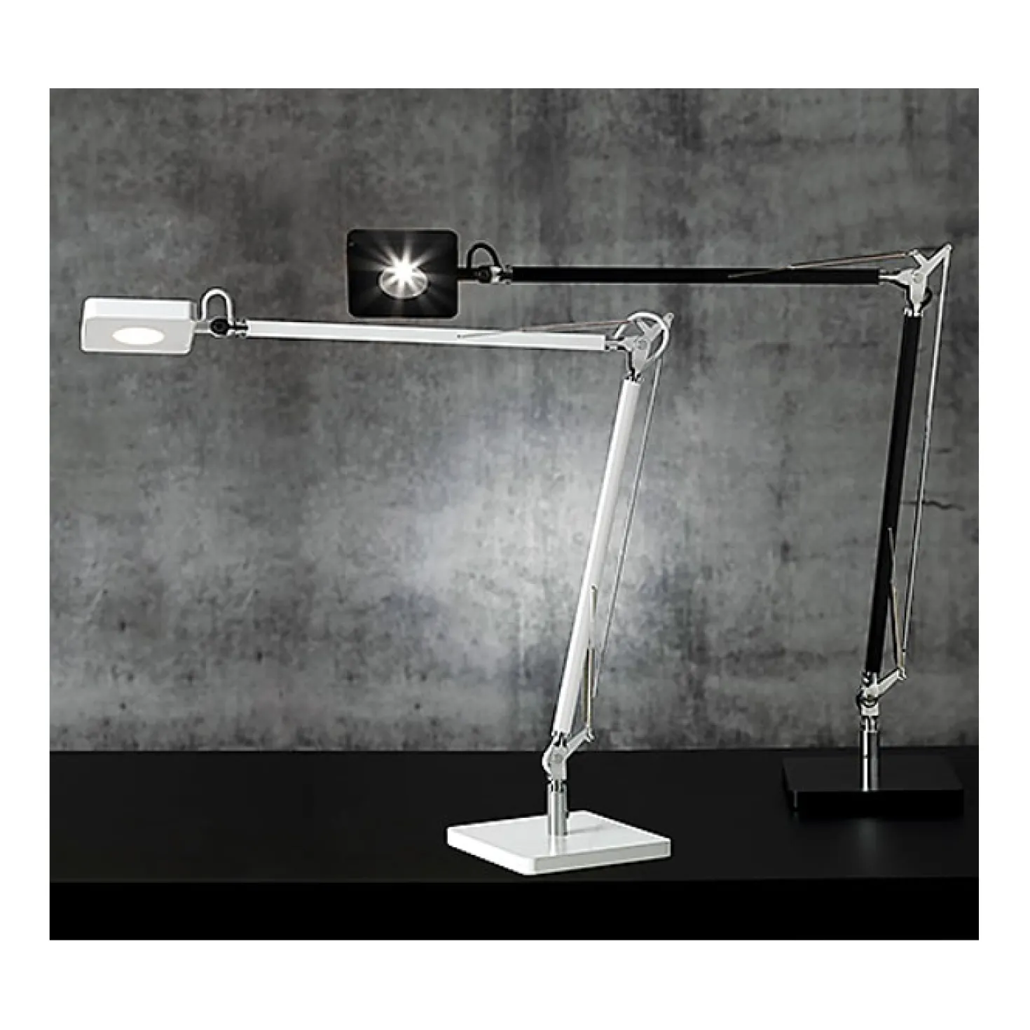 Skrivbordslampa LightUp Madrid LED, svart, 8W, 1600 Lux