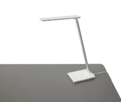 Skrivbordslampa LightUp Singapore med Qi-laddare, vit