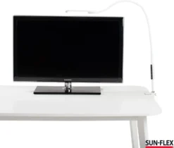 Skrivbordslampa LightUp Sun-Flex Desklite, vit, 1500 lux