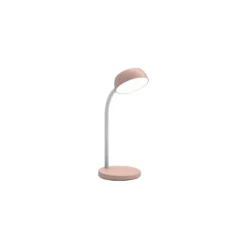 Skrivbordslampa Unilux Tamy LED, ljusrosa, flexibel arm