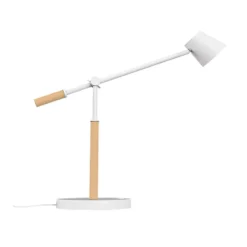 Skrivbordslampa Unilux Vicky LED, vit, dimbar, USB-port