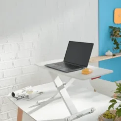 Skrivbordsställ Leitz Cosy Ergo höj- och sänkbart, vit