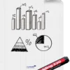 Skrivfilm Legamaster Magic Chart Statisk, rutat, vit, 60x80 cm, 25 ark