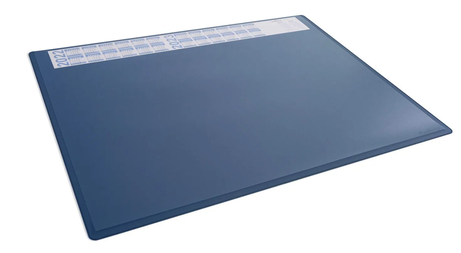 Skrivunderlägg Durable med kalender och transparent klaff, 65x50 cm, PP