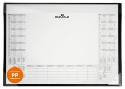 Skrivunderlägg Durable med kalenderblock PP, 60x43 cm, 2-års översikt