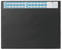 Skrivunderlägg Durable med årskalender, 65 x 52 cm, transparent klaff