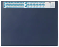 Skrivunderlägg Durable med årskalender, 65 x 52 cm, transparent klaff