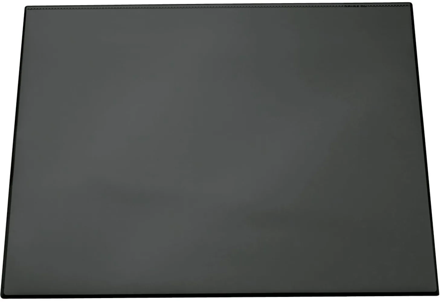 Skrivunderlägg Durable PVC, svart, 65x52 cm, genomskinlig yta