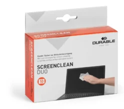 Skärmrengöring Durable Screenclean Våt och Torrduk, 10 set