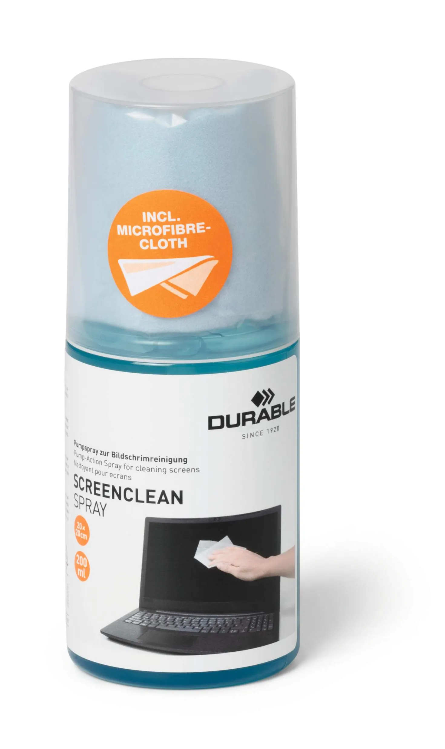 Skärmrengöring Durable Screenclean, alkoholfri, 200 ml