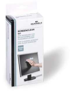 Skärmrengöringsset Durable SCREENCLEAN SET, spray 200 ml, mikrofiberduk