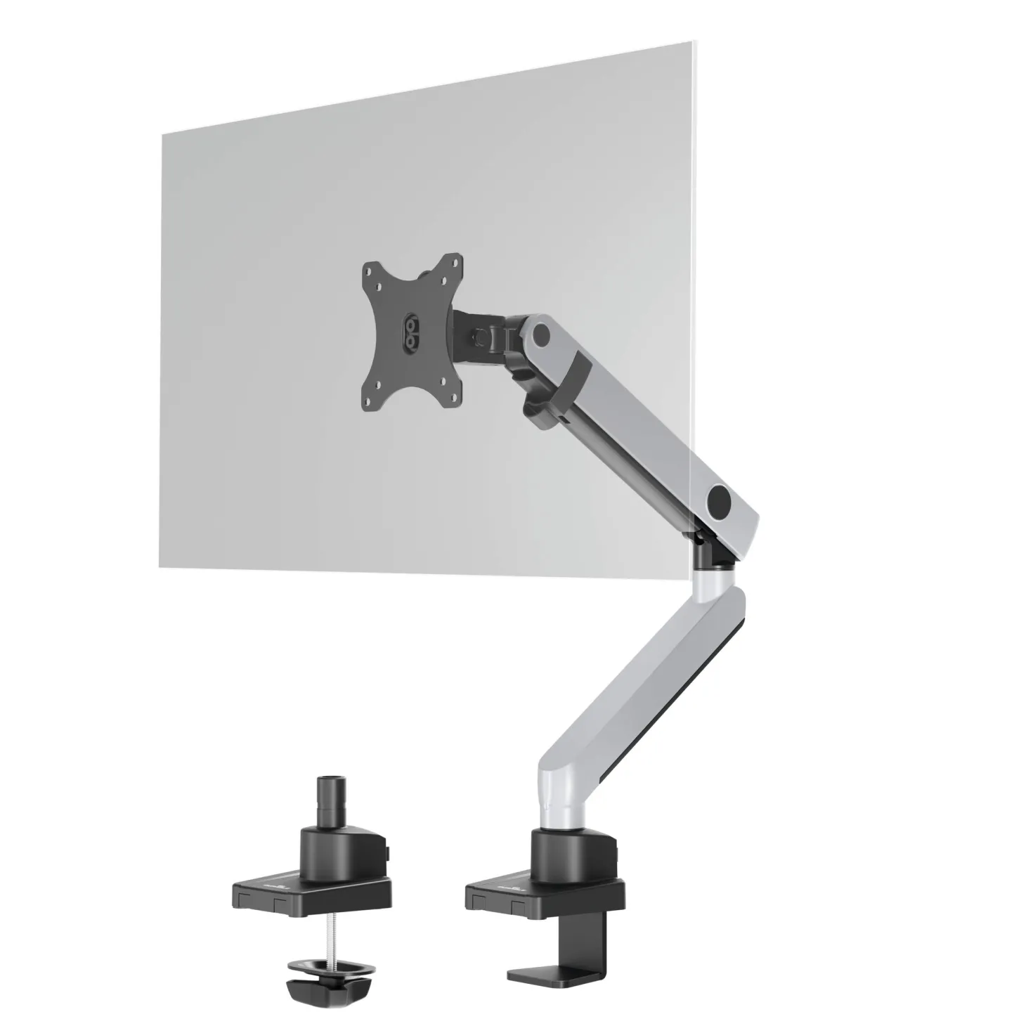 Skärmstativ Durable SELECT PLUS, rörlig arm, 1 skärm, bordsfäste