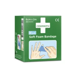 Skumförband Cederroth Soft Foam Bandage Detekterbar, blå