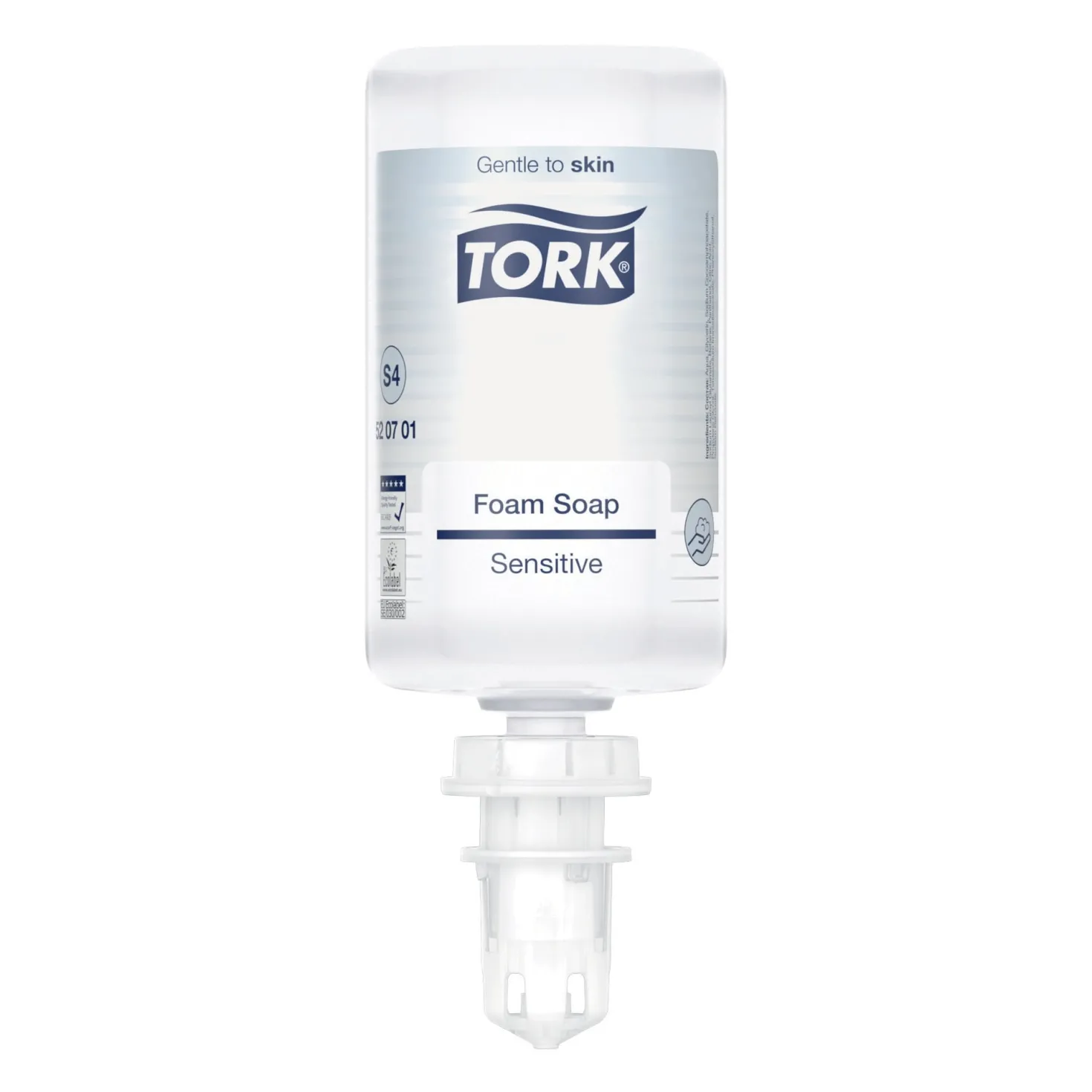 Skumtvål Tork S4 Extra Mild, parfymfri, ECARF-certifierad, 1L