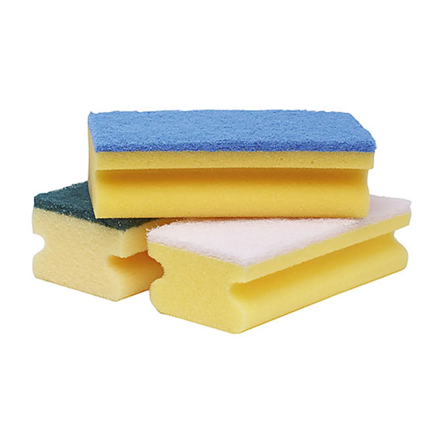 Skursvamp Hygienteknik Gul/Vit, 140x70 mm, styckvis