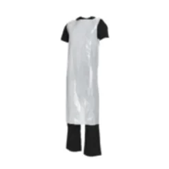 Skyddsförkläde Worksafe PE Engångs, vit, 80x140 cm, 50 st
