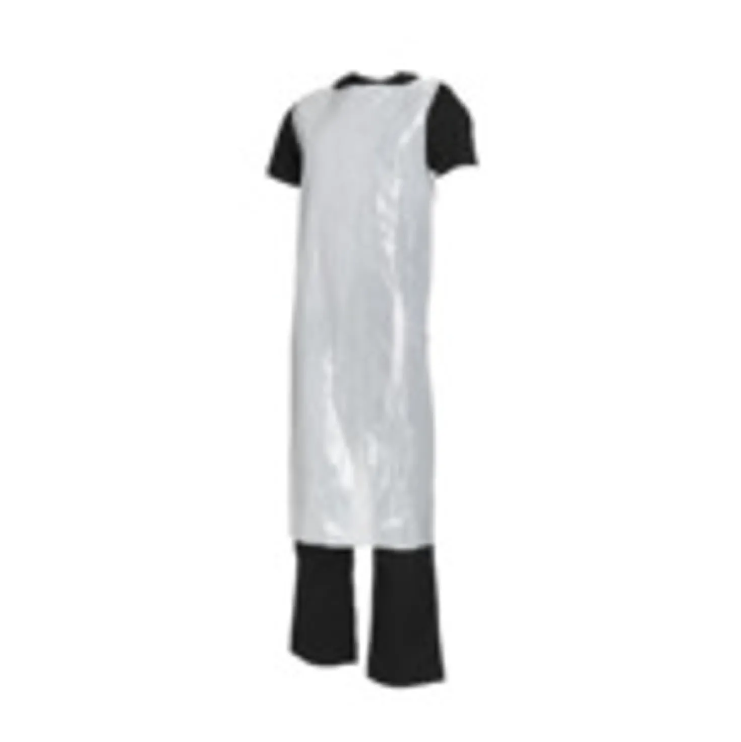 Skyddsförkläde Worksafe PE Engångs, vit, 80x140 cm, 50 st
