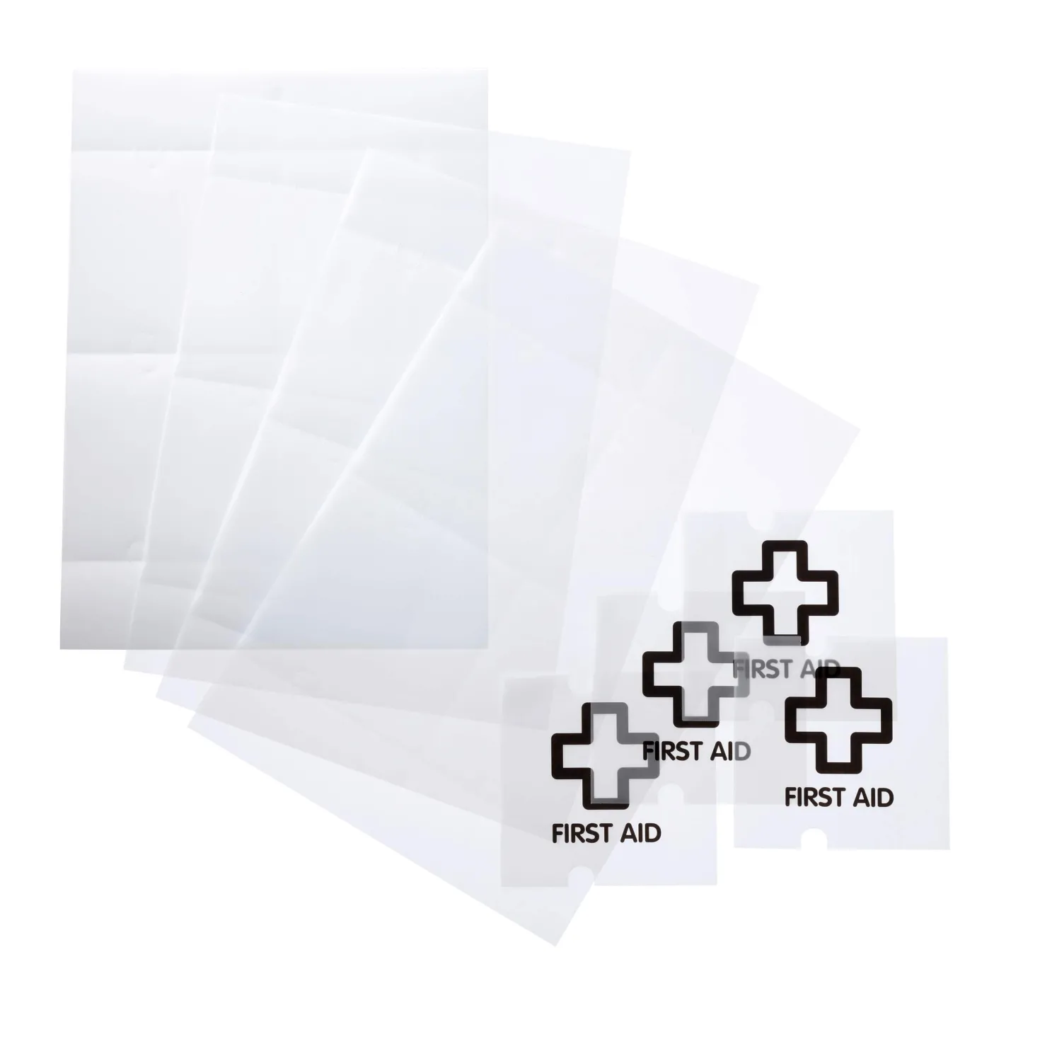 Skyltinstick Durable CRYSTAL SIGN Refill 105x105 mm, frostad