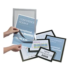 Skyltram Durable Duraframe A3, silver, självhäftande, 2 st