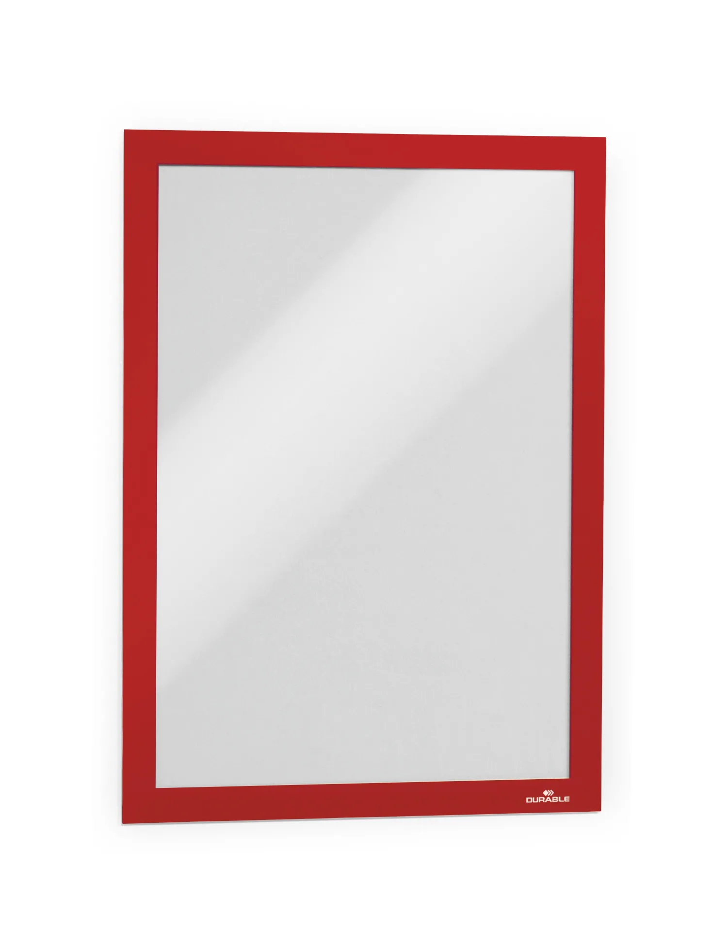 Skyltram Durable Duraframe A4, röd, självhäftande, 2 st