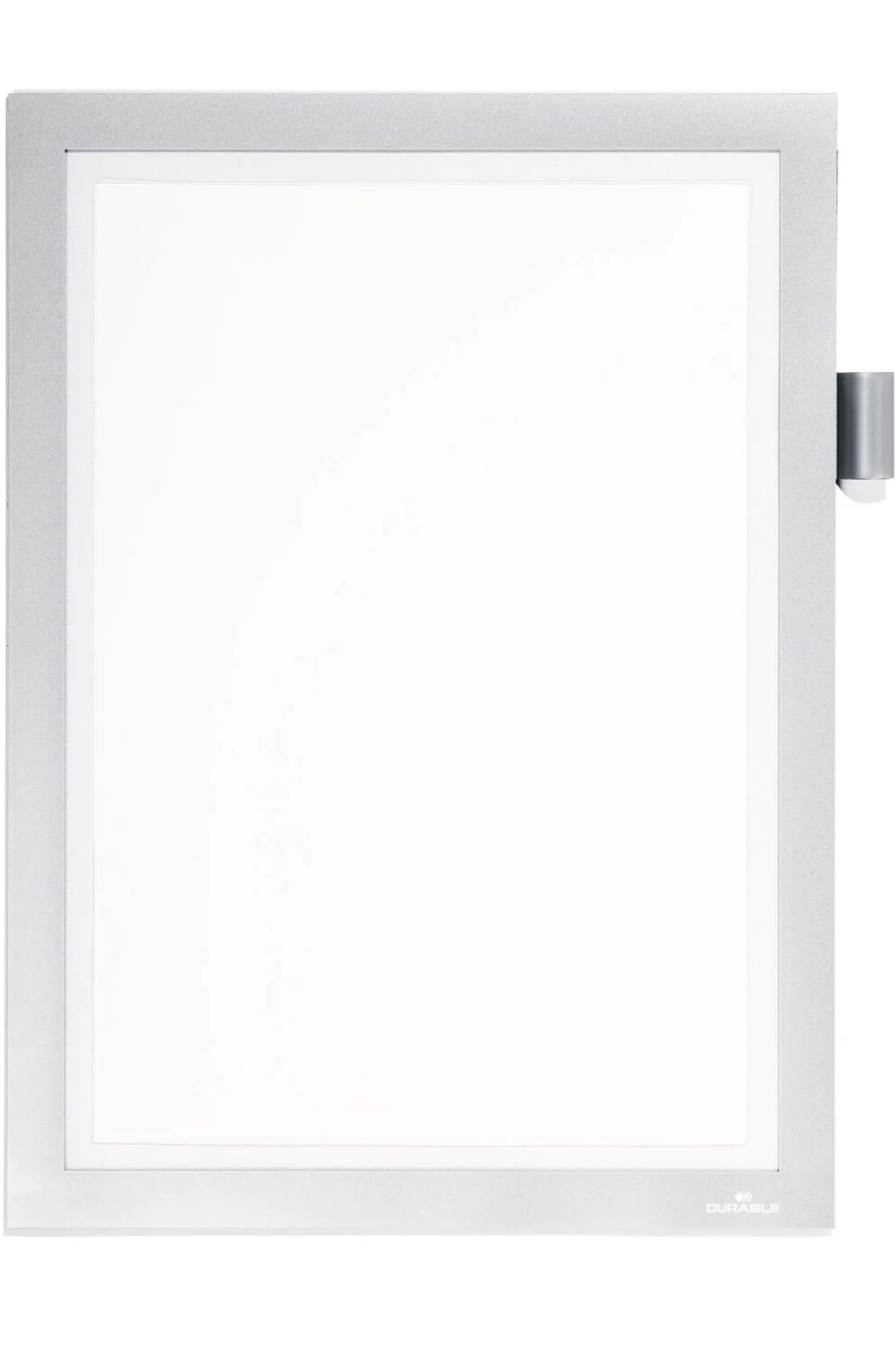 Skyltram Durable Duraframe Note A4, silver, självhäftande, magnetisk