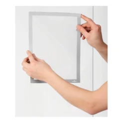 Skyltram Durable Duraframe Sun A4, statisk, silver, 2 st