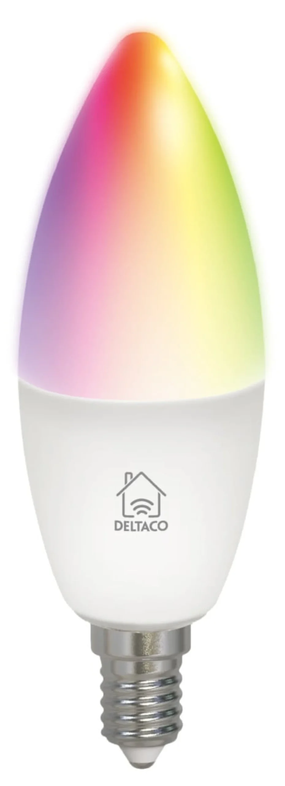Smart LED-lampa Deltaco SMART HOME E14 RGB, dimbar, 5W, 3-pack