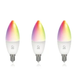 Smart LED-lampa Deltaco SMART HOME E14 RGB, dimbar, 5W, 3-pack