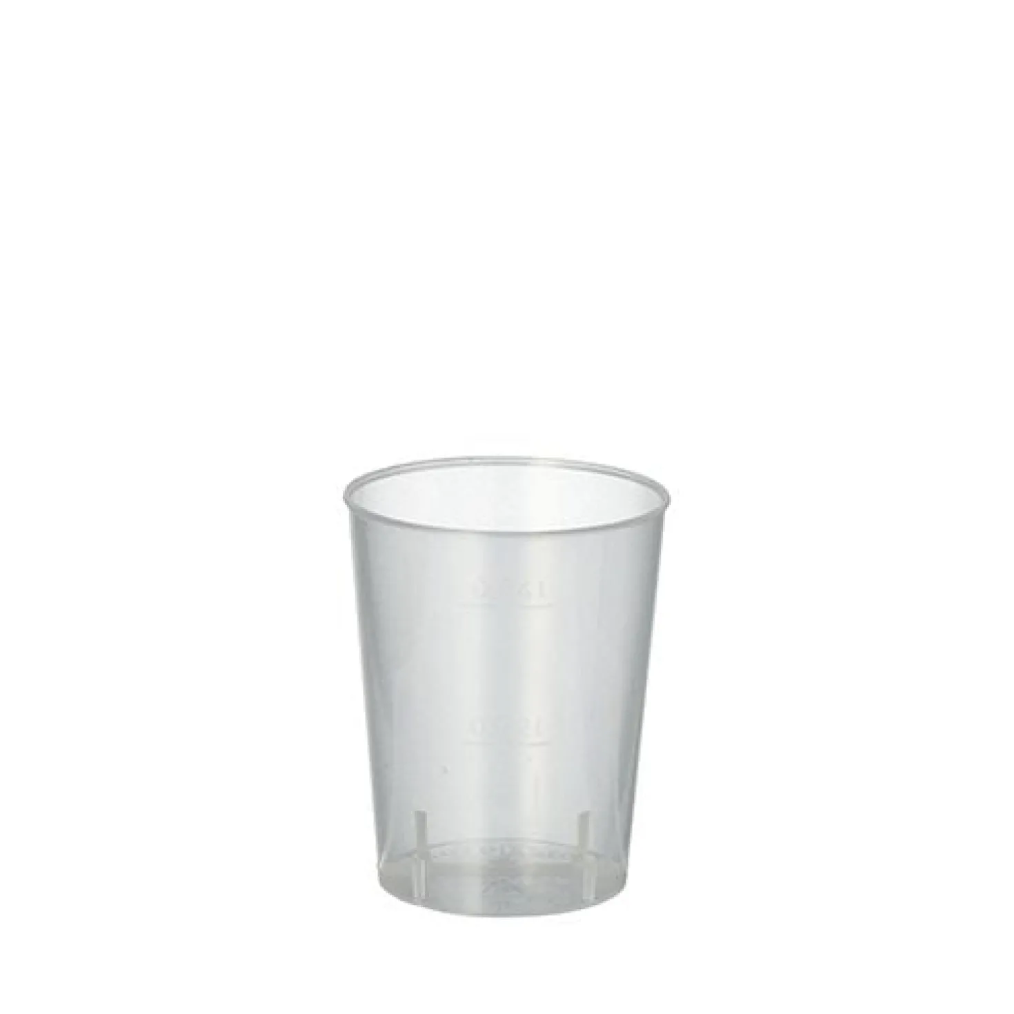 Snapsglas Reuse Okrossbart PP, 4 cl, transparent, 50 st