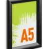 Snäppram Durable Aluminium A5, 25 mm profil, svart