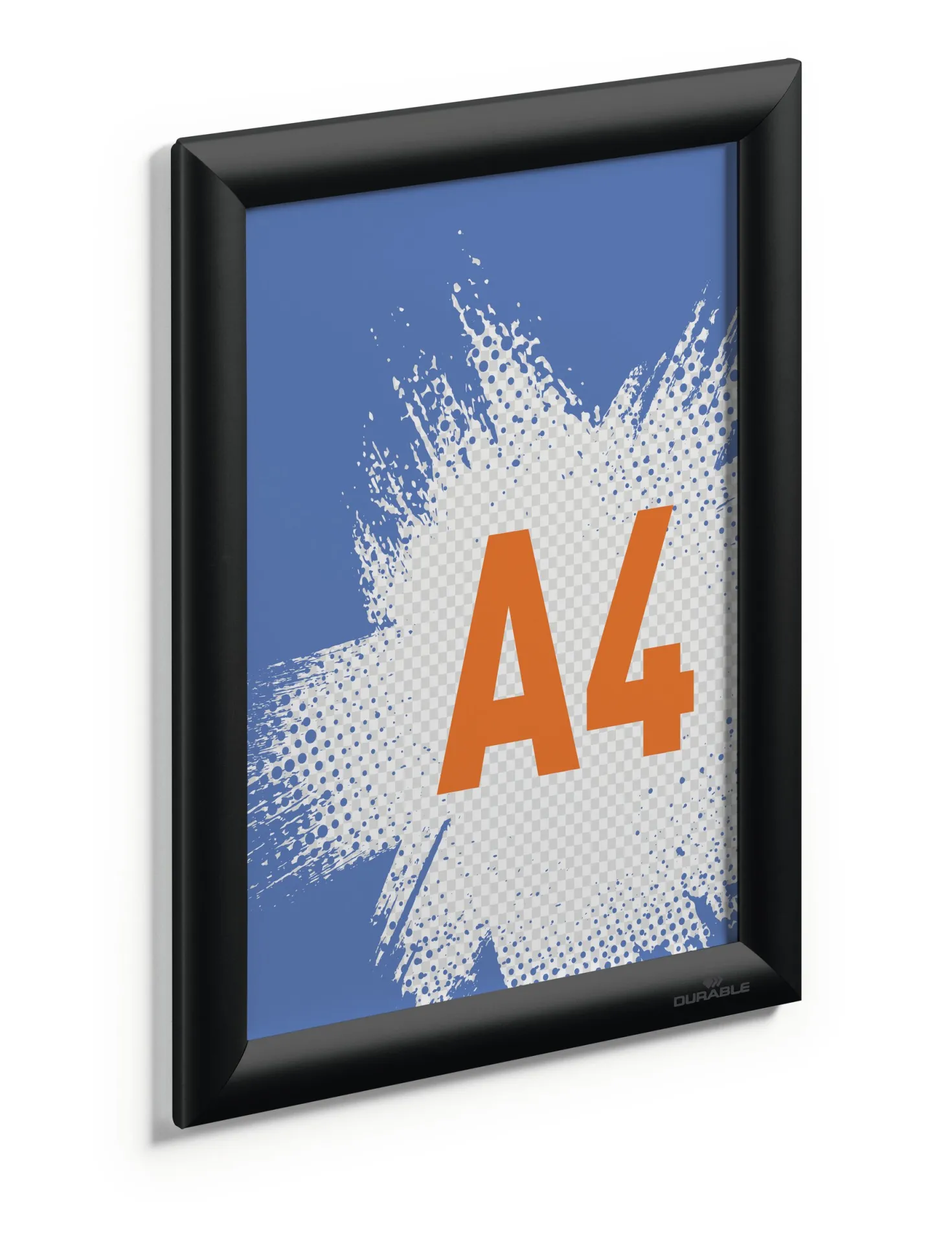 Snäppram Durable Aluminium A4, svart, 25 mm profil