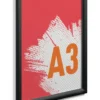 Snäppram Durable Aluminium A3, svart, 25 mm profil