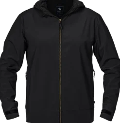 Softshelljacka Texstar FJ29 Herr, svart, avtagbar huva