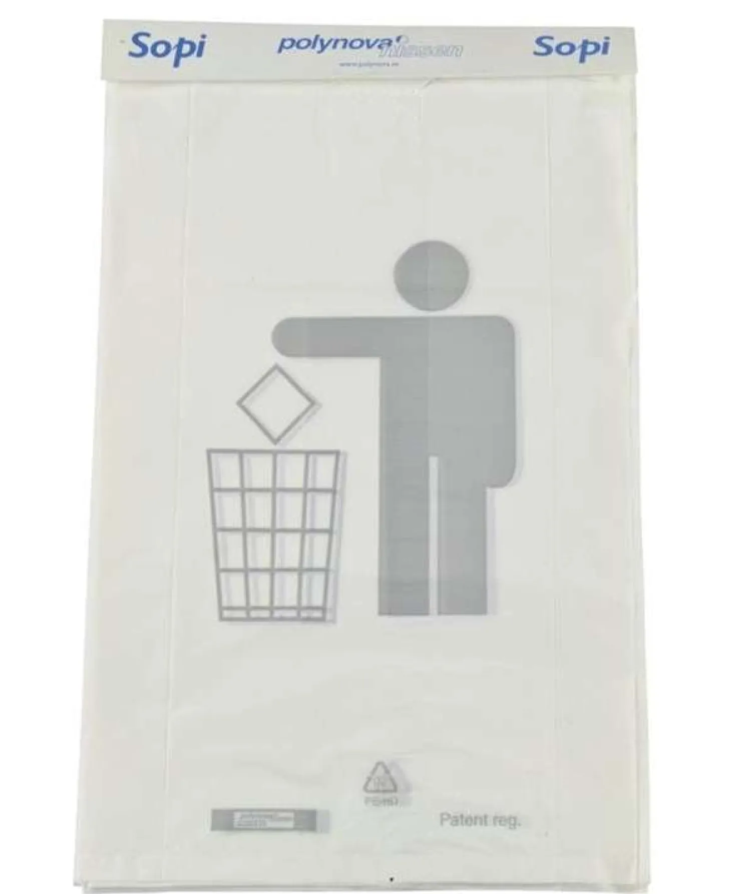 Soppåse Sopi Vit, 25 st per block, 2500 st per kartong