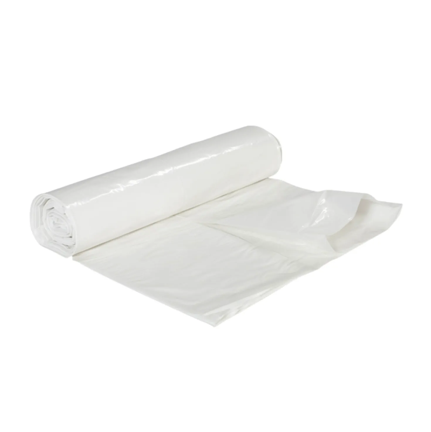Sopsäck Plast 125 Liter, vit, LLDPE 50 mikron, 25 st per rulle