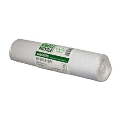 Sopsäck polyGREEN Biobaserad 125L, transparent per rulle