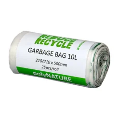 Sopsäck Polynature PLA Biobaserad 10 l, vit per rulle