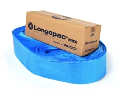 Sopsäcksslang Longopac Midi, blå, 85 meter, 3-skikts polyeten