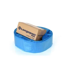 Sopsäcksslang Longopac Mini, blå, 60 meter, clips ingår