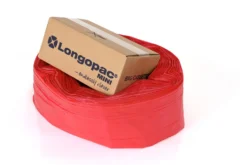 Sopsäcksslang Longopac Mini, röd, 60 meter