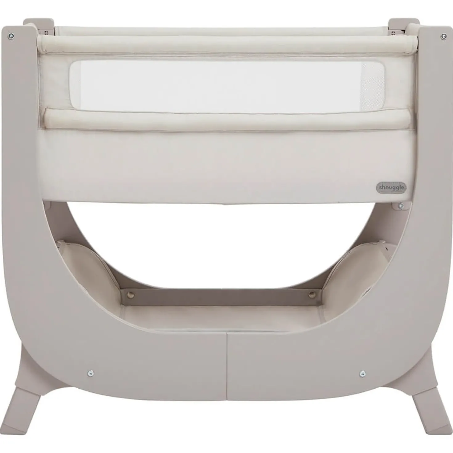 Spjälsäng SHNUGGLE Bedside Crib Air, ljusbrun, 7 höjdlägen
