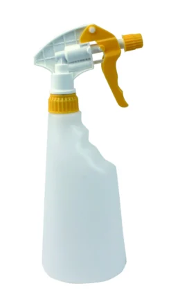 Sprayflaska Hygienteknik, gul, 600 ml, justerbart munstycke