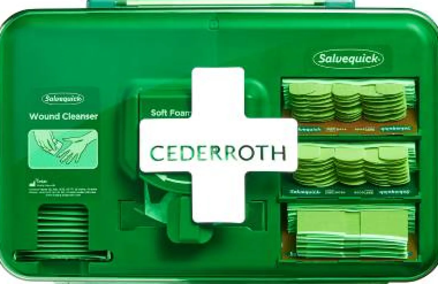 Sårvårdsdispenser Cederroth, latexfri, med plåster och bandage
