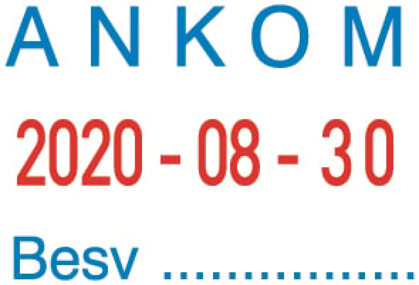 Stativstämpel Colop S2160/RL, datumstämpel med utbytbara textplattor